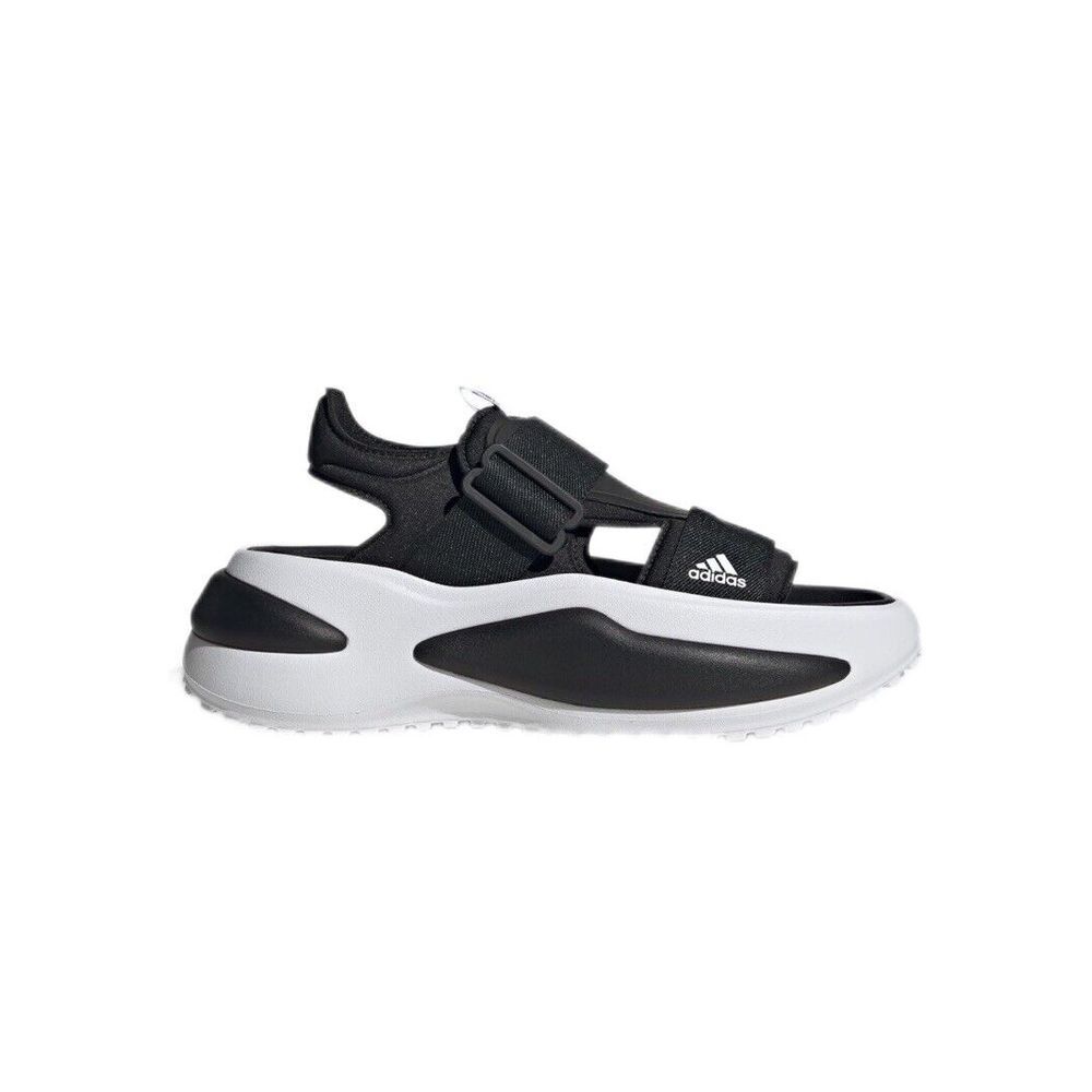 Adidas Mehana‎ Platform Sandals Women's Size 11 Black And White